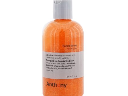 Anthony Logistics For Men Facial Scrub (Bottle) (Box Slightly Damaged)  237ml 8oz Supply