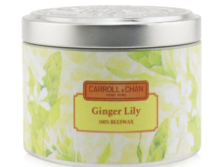 The Candle Company (Carroll & Chan) 100% Beeswax Tin Candle - Ginger Lily  (8x6) cm Supply