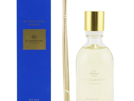 Glasshouse Diffuser - Diving Into Cyprus (Sea Salt & Saffron)  250ml 8.4oz Online now