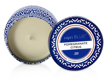 Capri Blue Printed Travel Tin Candle - Pomegranate Citrus  241g 8.5oz For Cheap