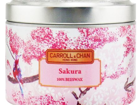 The Candle Company (Carroll & Chan) 100% Beeswax Tin Candle - Sakura  (8x6) cm Sale