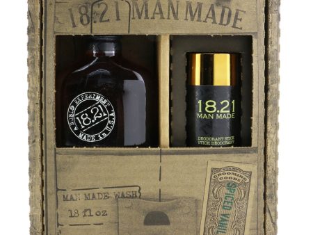 18.21 Man Made Man Made Wash & Deodorant Set - # Spiced Vanilla: 1x Shampoo, Conditioner & Body Wash 530ml + 1x Deodorant Stick 75g  2pcs Supply