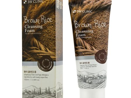 3W Clinic Cleansing Foam - Brown Rice  100ml 3.38oz Fashion