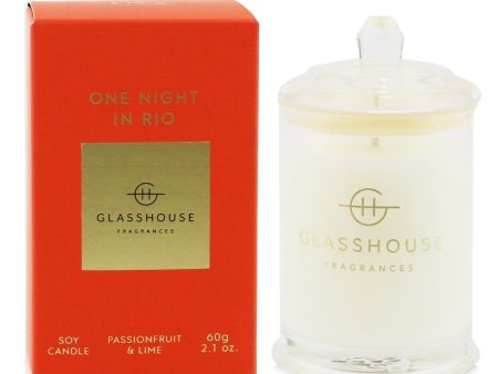 Glasshouse Triple Scented Soy Candle - One Night In Rio (Passionfruit & Lime)  60g 2.1oz Online Hot Sale