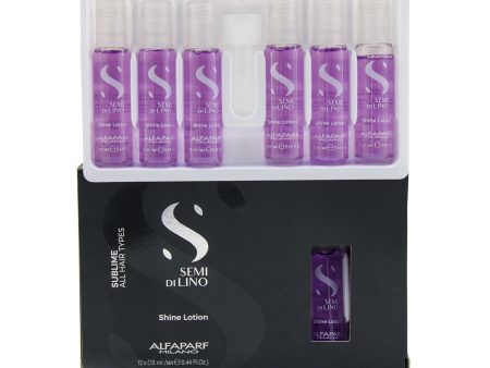 AlfaParf Semi Di Lino Sublime Shine Lotion (All Hair Types)  12x13ml 0.44oz For Sale